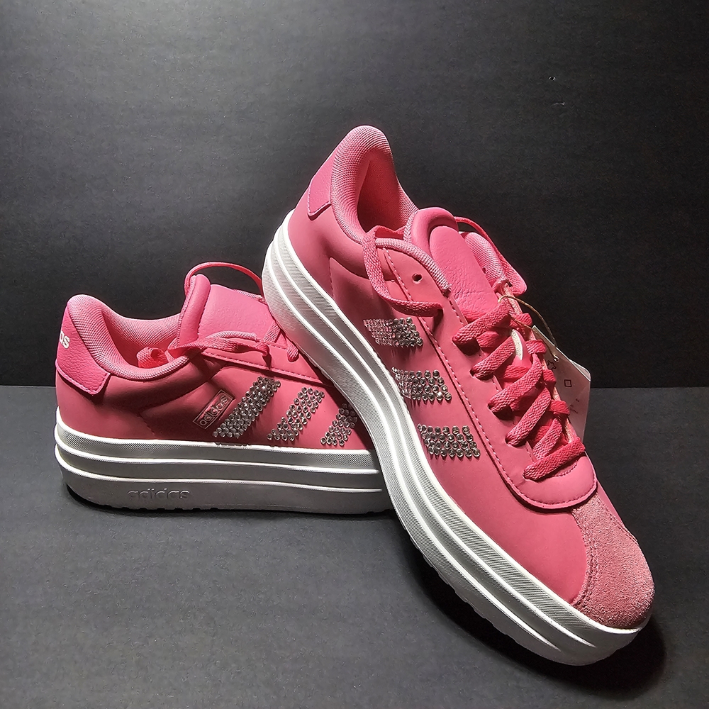 Adidas Women's VL COURT BOLD J Bright Pink Sneakers